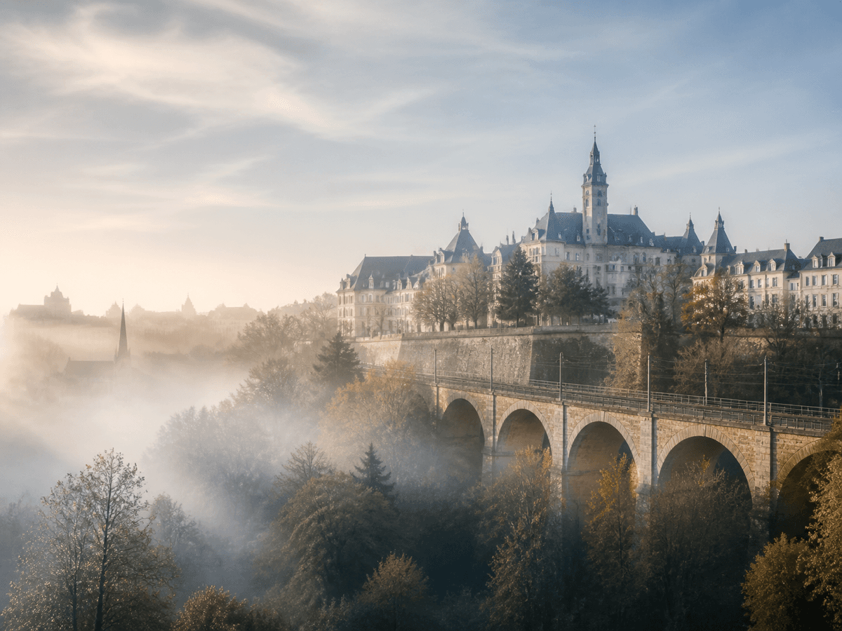Luxembourg in soft morning light